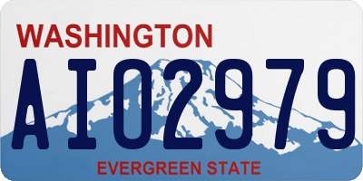 WA license plate AIO2979