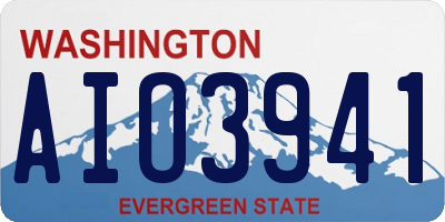 WA license plate AIO3941