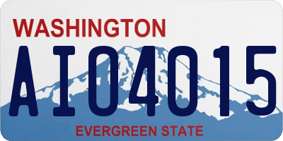 WA license plate AIO4015