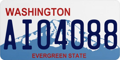 WA license plate AIO4088