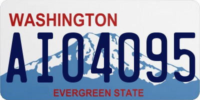WA license plate AIO4095