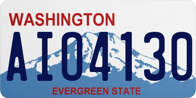 WA license plate AIO4130