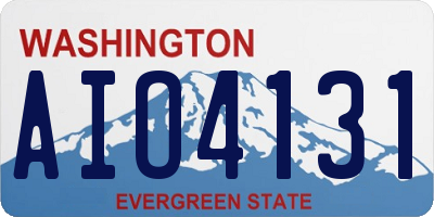WA license plate AIO4131