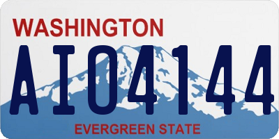 WA license plate AIO4144