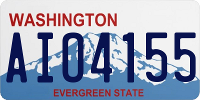WA license plate AIO4155