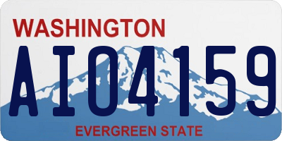 WA license plate AIO4159