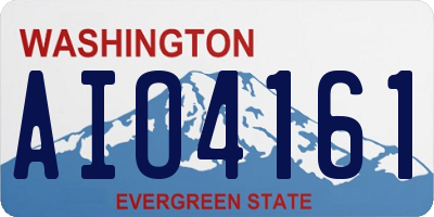 WA license plate AIO4161
