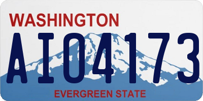 WA license plate AIO4173