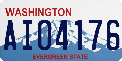 WA license plate AIO4176