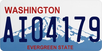 WA license plate AIO4179