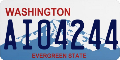 WA license plate AIO4244