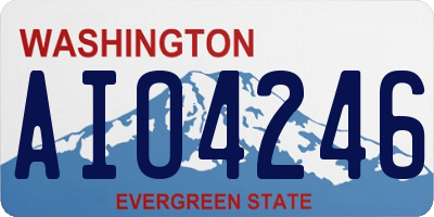 WA license plate AIO4246