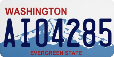 WA license plate AIO4285
