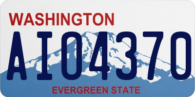 WA license plate AIO4370