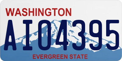 WA license plate AIO4395