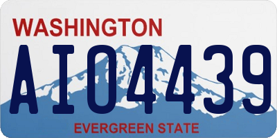 WA license plate AIO4439