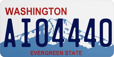 WA license plate AIO4440