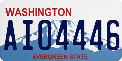 WA license plate AIO4446