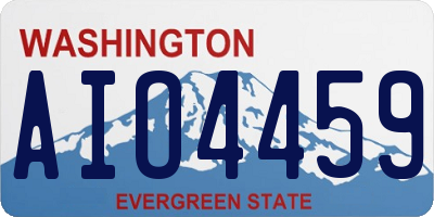 WA license plate AIO4459