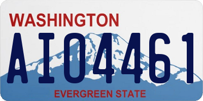 WA license plate AIO4461