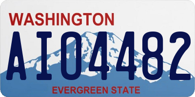 WA license plate AIO4482