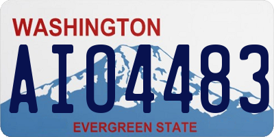 WA license plate AIO4483