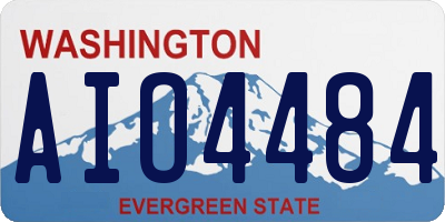 WA license plate AIO4484