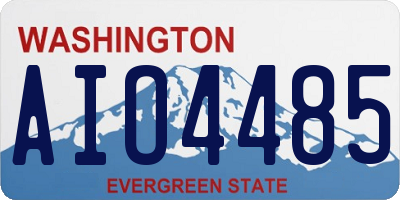 WA license plate AIO4485