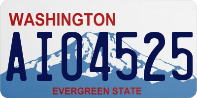 WA license plate AIO4525