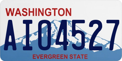 WA license plate AIO4527