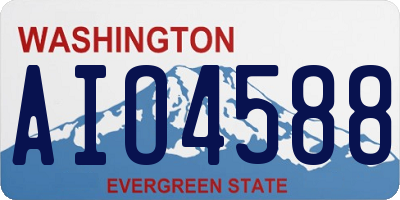 WA license plate AIO4588