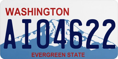 WA license plate AIO4622