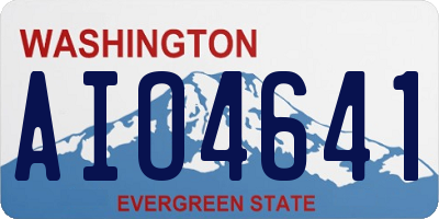 WA license plate AIO4641