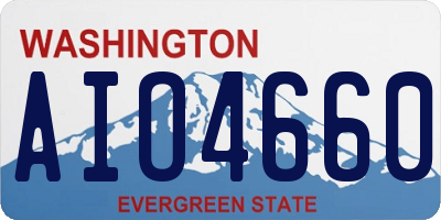 WA license plate AIO4660