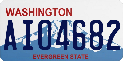 WA license plate AIO4682