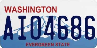 WA license plate AIO4686