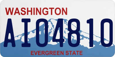 WA license plate AIO4810