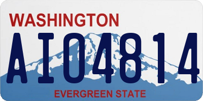 WA license plate AIO4814