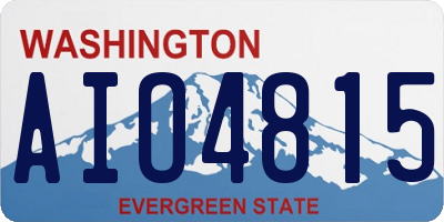 WA license plate AIO4815