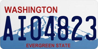 WA license plate AIO4823