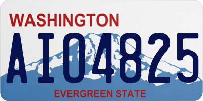 WA license plate AIO4825
