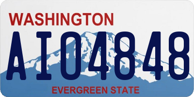 WA license plate AIO4848
