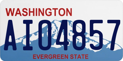 WA license plate AIO4857