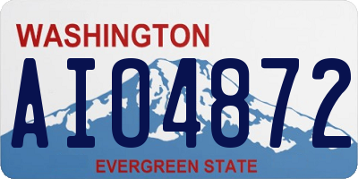 WA license plate AIO4872