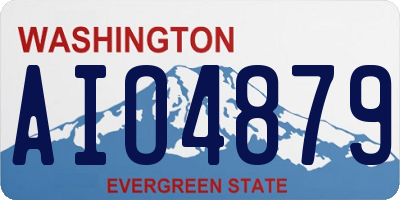 WA license plate AIO4879