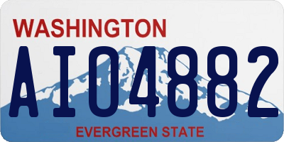 WA license plate AIO4882