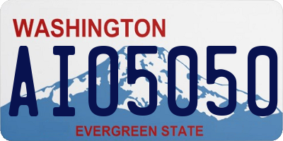 WA license plate AIO5050