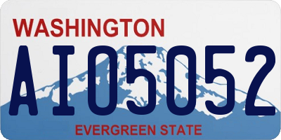 WA license plate AIO5052