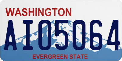 WA license plate AIO5064
