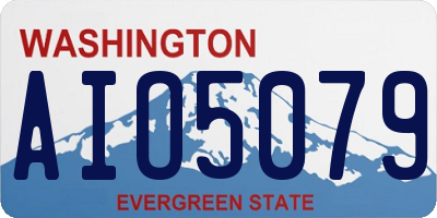 WA license plate AIO5079
